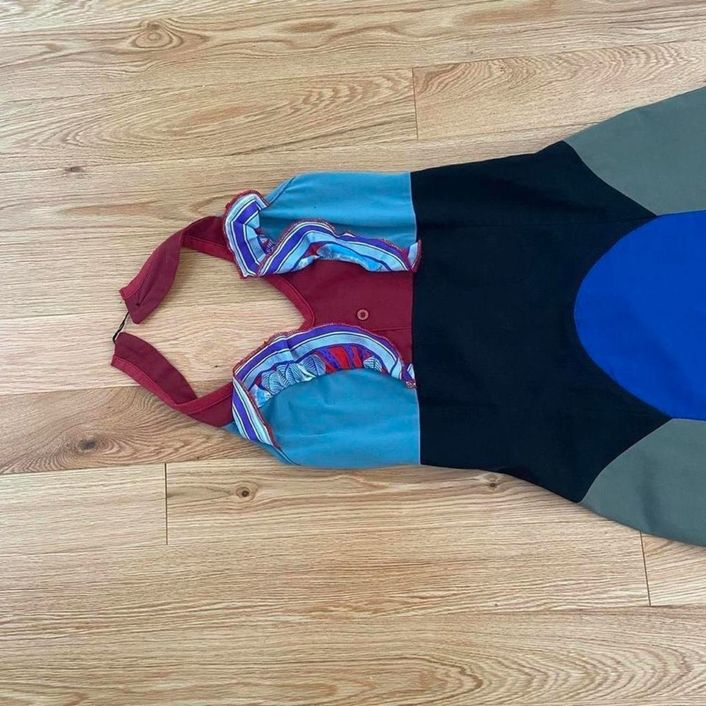 Colorful Dress with Ruffle Details - Picture 3 of 7